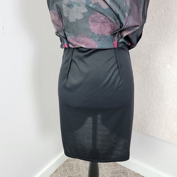 Eliza J Multi Color Floral Fit-N-Flare Pleated Sleeveless Midi Dress Sz 8 NEW - Picture 11 of 15